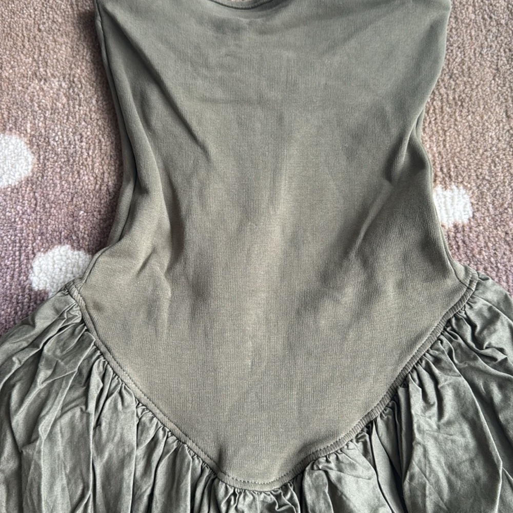 Zara Ribbed Poplin Balloon Dress - Picture 4 of 10